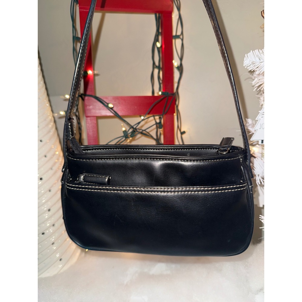 Nine & Company Black Faux Leather Shoulder Bag Small Purse - Picture 4 of 11